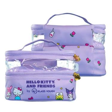 Imagem de Nécessaire Organizador com Duplo Compartimentos Lilás Hello Kitty and 