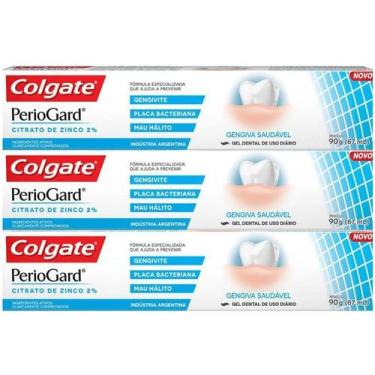Imagem de Kit Creme Dental Colgate Periogard 90G com 3 Unidades