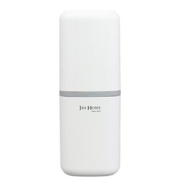 Imagem de Porta Escova de Dentes Viagem Elegante em Plástico Branco - Higiene e 