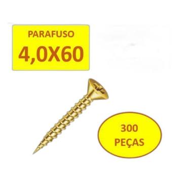 Imagem de Parafuso Chipboard 4,5X60 Cabeça Chata Para Madeira 300 Un