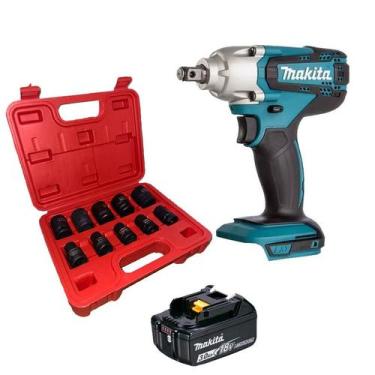 Imagem de Chave de Impacto a bateria com 1/2'' 18v Makita Dtw190z + 1 bateria de