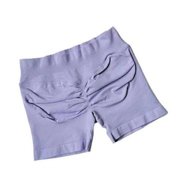 Imagem de Shorts Esportivos Femininos De Cintura Alta Para Verão, Respiráveis, C