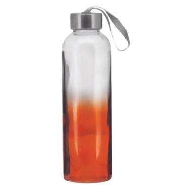 Imagem de Garrafa Agua Squeeze C/ Alça Vidro 500 Ml Colorida - Yangzi, Vermelho