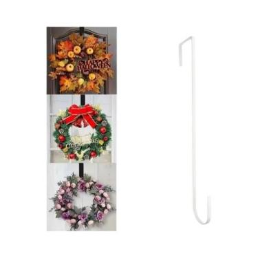 Imagem de Suporte Para Guirlanda Floral De Natal Para Pendurar Na Porta, Sem Pre