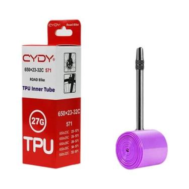 Imagem de Câmara De Ar TPU Para Bicicleta De Estrada 650C 27g 650x23C-32C Válvul