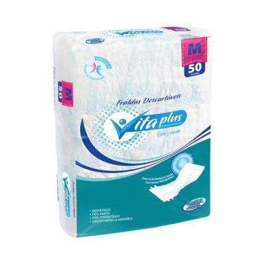 Imagem de Fralda Geriátrica Adulto M G XG Vita Plus Care Pacotão Barato, M