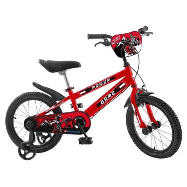 Imagem de Bicicleta Aro 16 Power Game Vermelha - Bandeirante, 16", Vermelho