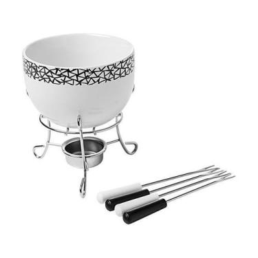 Imagem de Conjunto para Fondue 6 Peças Brinox Branco 1256105