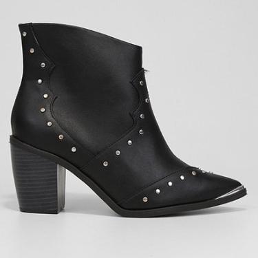 Imagem de Bota Western Cano Curto Vizzano Recorte Hotfix Feminina-Feminino