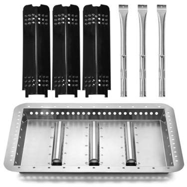 Imagem de 463340516 Peças de reposição para churrasqueira Charbroil Gas2coal 463336818 463370519 463370518 G553-0002-W1A Queimadores G421-0500-W1 G421-0200-W1 1 bandeja de carvão a gás 2 queimadores de carvão 3