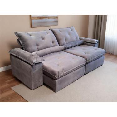Imagem de Sofa Xangai Retratil e Reclinavel 2,10 Metros Fernandes Estofados Cor 