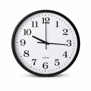 Imagem de Relogio de Parede Grande 37,5cm Quartz Decorativo Sala Cozinha Escrito