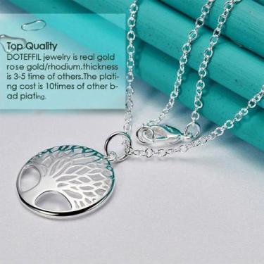 Imagem de Colar Presente Aniversário Sogra Pingente Árvore da Vida + Brincos + D