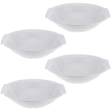 Imagem de Kit Quatro Saladeira Redonda de Melamina c/ alça ø 30 x 6,8 cm WECK