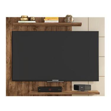 Imagem de Painel para TV 58 Caemmun Cros, Jatobá e Off White