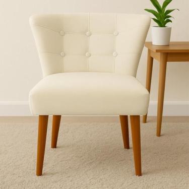 Imagem de Cadeira Decorativa Pétala Palace Veludo Sala Jantar Recepção - Impactu