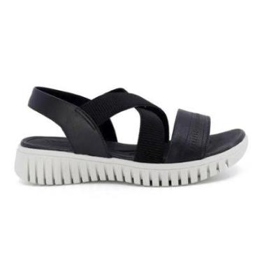 Imagem de Sandália Usaflex Feminina Plataforma Couro Laser AH0111-Feminino