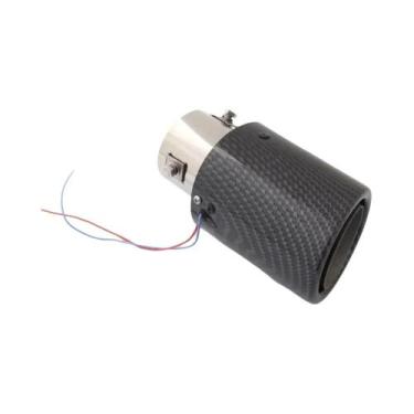 Imagem de Ponteira De Escape Universal Para Carro Com Luz LED Vermelha E Azul, S