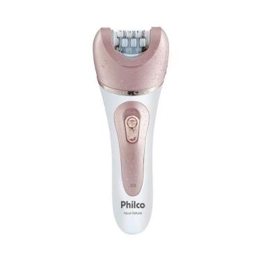 Imagem de Depilador Philco Aqua Deluxe Pdp01r Sem Fio Branco - Rosa Bivolt