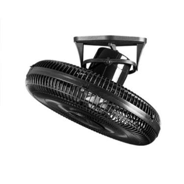 Imagem de Ventilador De Teto Premium 360º 50cm PRETO Grade PLÁSTICA 170W Bivolt 