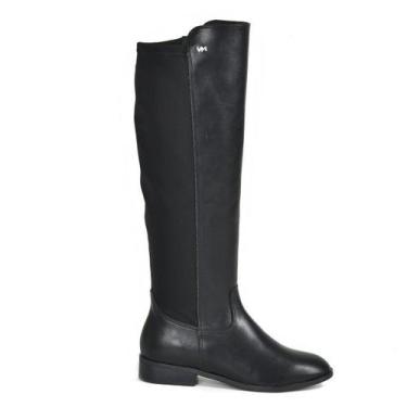 Imagem de Bota Feminina Cano Longo Via Marte Casual Prática  085-006-01, Preto, 
