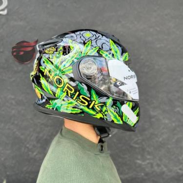 Imagem de Capacete Norisk FF302 Magic Seeds Green, Verde, 56