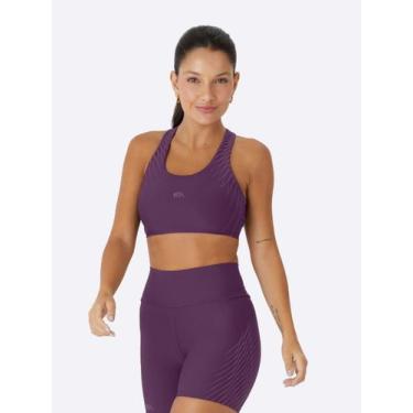 Imagem de Top Nadador Enfim Active Estampado Feminino -, Roxo escuro, M
