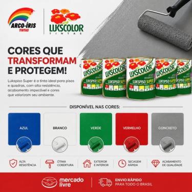Imagem de Tinta Lukscolor Lukspiso Super 3,6L, Verde