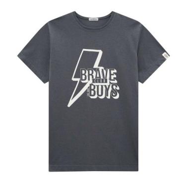 Imagem de Camiseta Infantil Menino Brave em Malha Luc.boo, 1