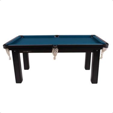 Imagem de Mesa Sinuca Bilhar MDF Cores Kit Bolas Tacos Lousa Giz - Procopio, Azu
