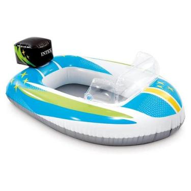 Imagem de Bóia Infantil Intex Divertida Bote Cruisers Original 1magnus - Branco,