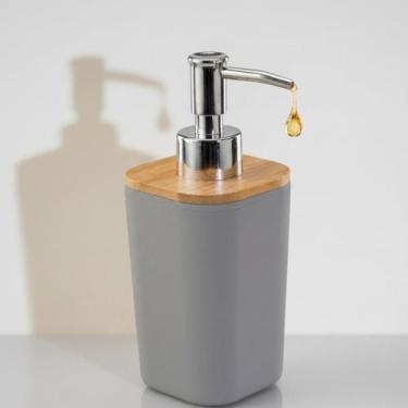 Imagem de Dispenser de Sabonete Liquido Cinza Para Banheiro 400ML Saboneteira La