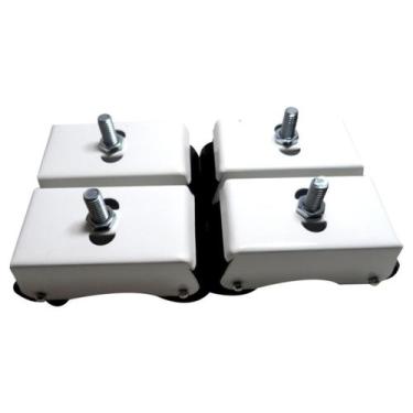 Imagem de Rodizio branco 4 rodas - POLITEX