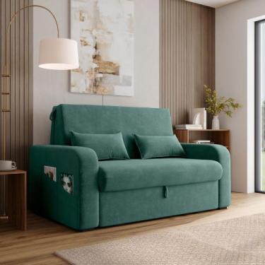 Imagem de Sofá Cama 2 lugares Compacto com Baú 140 Larg Lady Day Matrix, VELUDO 