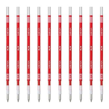 Imagem de Refil de caneta esferográfica Zebra BRNJK4R Pré-Sensação Sarasa NJK-0.4, vermelha, 10 peças