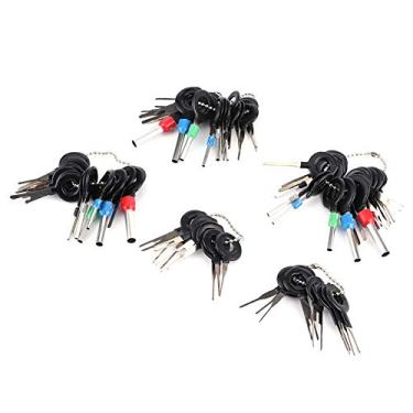 Imagem de Pilipane Kit de ferramentas de remoção de terminais,Kit de ejetores de terminais para carro, Conjunto de ferramentas de montagem de conector de extrator de chave, Conjunto de ferramentas de extrator de chave para a maioria dos terminais de conectores