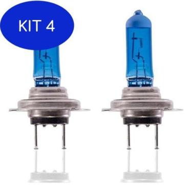 Imagem de Kit 4 Par De Lampadas Do Farol Baixo Branca H7 Cobalt 1.4 11