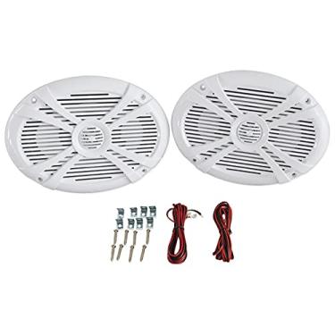 Imagem de Rockville RMSTS69W 6 x 9 1000 W Pico por par de alto-falantes náuticos náuticos 4 Ohm, à prova d'água, Tweeter PEI, manuseio de alta potência, para áudio marítimo e externo