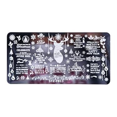 Imagem de Modelo De Carimbo De Unha Snowflake Lábios Folhas De Transferência De Borboleta