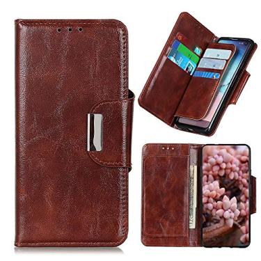 Imagem de YUNCHAO Caixa de telefone Para Motorola Moto G60 / G40 Fusion Texture Buckle Magnetic Flip Horizontal Flip Case com suporte e slots de 6 cartas e carteira capa para celular