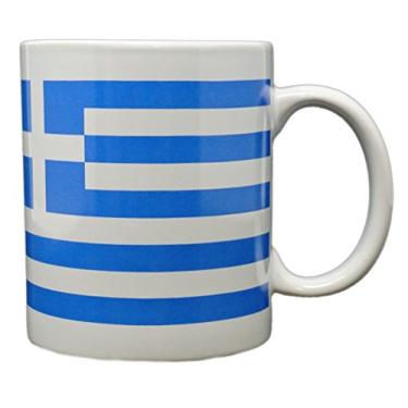 Imagem de Canecas de café engraçadas da Funny Guy Mugs, Greek Flag, 11 Ounce, 1