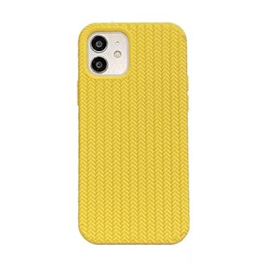 Imagem de Capa de silicone para iPhone 14 Pro Max cobertura total lã cor contraste capa compatível com iPhone 12 13 11 Pro Max Mini XS X XR 7 8 14 Plus SE2 (iPhone13 Pro Max, amarelo)