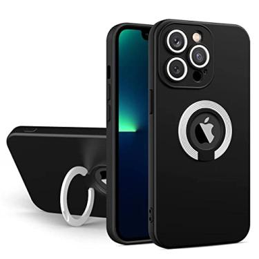 Imagem de Conforto Soft Case para iPhone 13 12 11 Pro Max XR XS Max X XS 7 8 Plus Silicone Capa de Suporte de Anel Invisível, D, Para Iphone 12