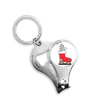 Imagem de Horus Christmas trenó folha flor unha alicate chaveiro abridor de garrafa cortador