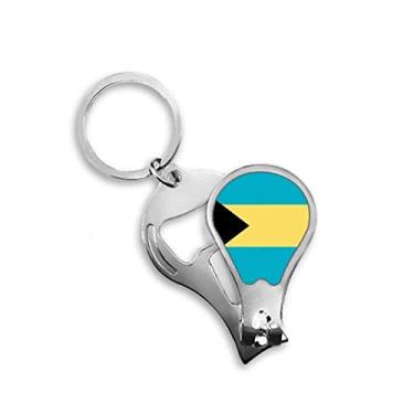 Imagem de Chaveiro abridor de cortador de unhas The Bahamas National Flag North America Country