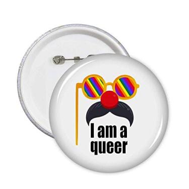 Imagem de I Am A Transgender LGBT Rainbow Pins Badge Button Emblema Acessório Decoração 5 peças