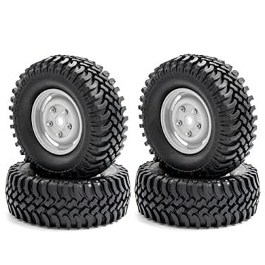 Imagem de Qudai Pneus de carro com substituição de jantes para carro 1/10 TRX-4 Axial SCX10 90046 90047 CC10 RC