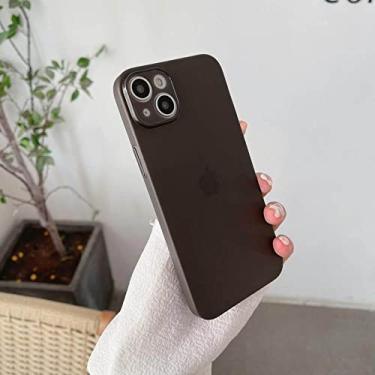 Imagem de Capa de telefone fosca ultra fina e macia para iPhone 14 Pro Max 11 13 12 Mini 7 8 Plus XS X XR Capa roxa transparente transparente, preto transparente, para iphone 14