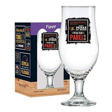 Imagem de Taça Frase Não Tomo Juízo Porque Já Tomo Cerveja 330 Ml