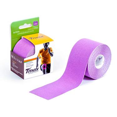 Imagem de Fita Bandagem Adesiva Elástica Kinesio Tape Tmax - Original - LILÁS